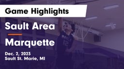 Sault Area  vs Marquette  Game Highlights - Dec. 2, 2023