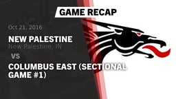 Recap: New Palestine  vs. Columbus East (Sectional Game #1) 2016