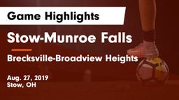 Stow-Munroe Falls  vs Brecksville-Broadview Heights  Game Highlights - Aug. 27, 2019