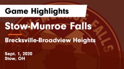 Stow-Munroe Falls  vs Brecksville-Broadview Heights  Game Highlights - Sept. 1, 2020