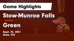 Stow-Munroe Falls  vs Green  Game Highlights - Sept. 25, 2021