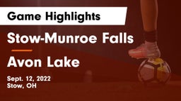 Stow-Munroe Falls  vs Avon Lake  Game Highlights - Sept. 12, 2022