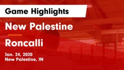 New Palestine  vs Roncalli  Game Highlights - Jan. 24, 2020