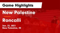 New Palestine  vs Roncalli  Game Highlights - Jan. 22, 2021