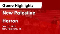 New Palestine  vs Herron  Game Highlights - Jan. 27, 2021