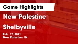 New Palestine  vs Shelbyville  Game Highlights - Feb. 12, 2021