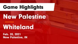 New Palestine  vs Whiteland  Game Highlights - Feb. 20, 2021
