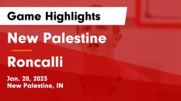 New Palestine  vs Roncalli  Game Highlights - Jan. 20, 2023