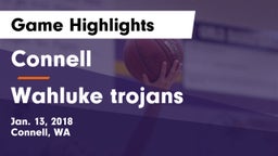 Connell  vs Wahluke trojans Game Highlights - Jan. 13, 2018