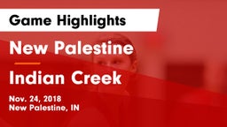 New Palestine  vs Indian Creek Game Highlights - Nov. 24, 2018