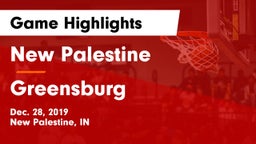 New Palestine  vs Greensburg Game Highlights - Dec. 28, 2019