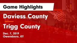 Daviess County  vs Trigg County  Game Highlights - Dec. 7, 2019