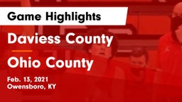 Daviess County  vs Ohio County  Game Highlights - Feb. 13, 2021