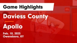 Daviess County  vs Apollo  Game Highlights - Feb. 10, 2023