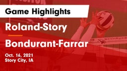 Roland-Story  vs Bondurant-Farrar  Game Highlights - Oct. 16, 2021