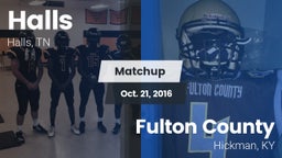 Matchup: Halls  vs. Fulton County  2016