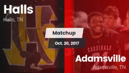 Matchup: Halls  vs. Adamsville  2017