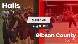 Matchup: Halls  vs. Gibson County  2018