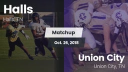 Matchup: Halls  vs. Union City  2018