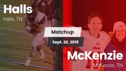 Matchup: Halls  vs. McKenzie  2019