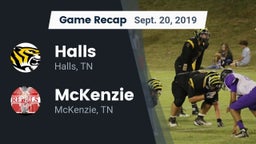 Recap: Halls  vs. McKenzie  2019