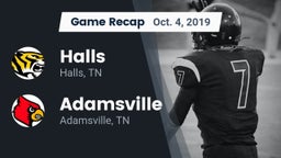 Recap: Halls  vs. Adamsville  2019