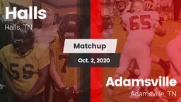 Matchup: Halls  vs. Adamsville  2020