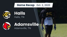 Recap: Halls  vs. Adamsville  2020