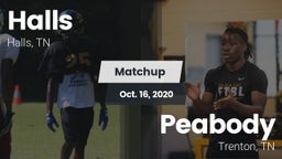 Matchup: Halls  vs. Peabody  2020