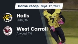 Recap: Halls  vs. West Carroll  2021
