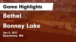 Bethel  vs Bonney Lake  Game Highlights - Jan 5, 2017