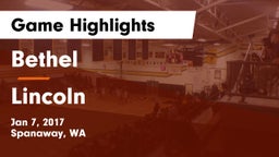 Bethel  vs Lincoln  Game Highlights - Jan 7, 2017
