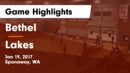 Bethel  vs Lakes  Game Highlights - Jan 19, 2017