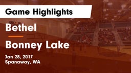 Bethel  vs Bonney Lake  Game Highlights - Jan 28, 2017