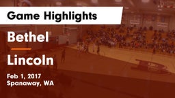 Bethel  vs Lincoln  Game Highlights - Feb 1, 2017