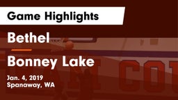 Bethel  vs Bonney Lake  Game Highlights - Jan. 4, 2019