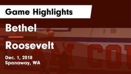 Bethel  vs Roosevelt  Game Highlights - Dec. 1, 2018