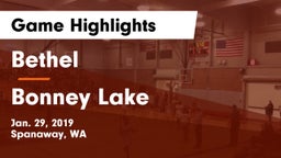 Bethel  vs Bonney Lake  Game Highlights - Jan. 29, 2019