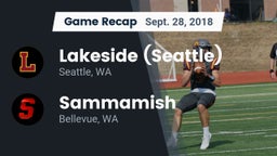 Recap: Lakeside  (Seattle) vs. Sammamish  2018