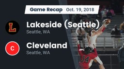 Recap: Lakeside  (Seattle) vs. Cleveland  2018