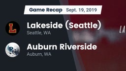 Recap: Lakeside  (Seattle) vs. 	Auburn Riverside  2019