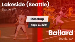 Matchup: Lakeside  vs. Ballard  2019