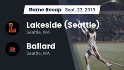 Recap: Lakeside  (Seattle) vs. Ballard  2019