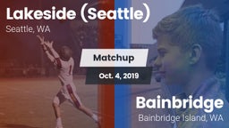 Matchup: Lakeside  vs. Bainbridge  2019