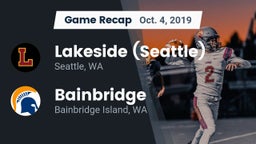 Recap: Lakeside  (Seattle) vs. Bainbridge  2019