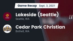 Recap: Lakeside  (Seattle) vs. Cedar Park Christian  2021