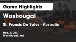Washougal  vs St. Francis De Sales - Australia Game Highlights - Dec. 4, 2017