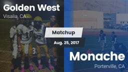 Matchup: Golden West High vs. Monache  2017