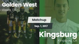 Matchup: Golden West High vs. Kingsburg  2017