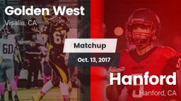 Matchup: Golden West High vs. Hanford  2017